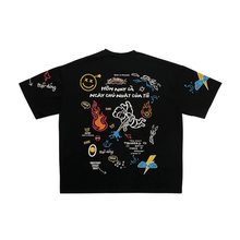 Load image into Gallery viewer, Graffiti Black Tee
