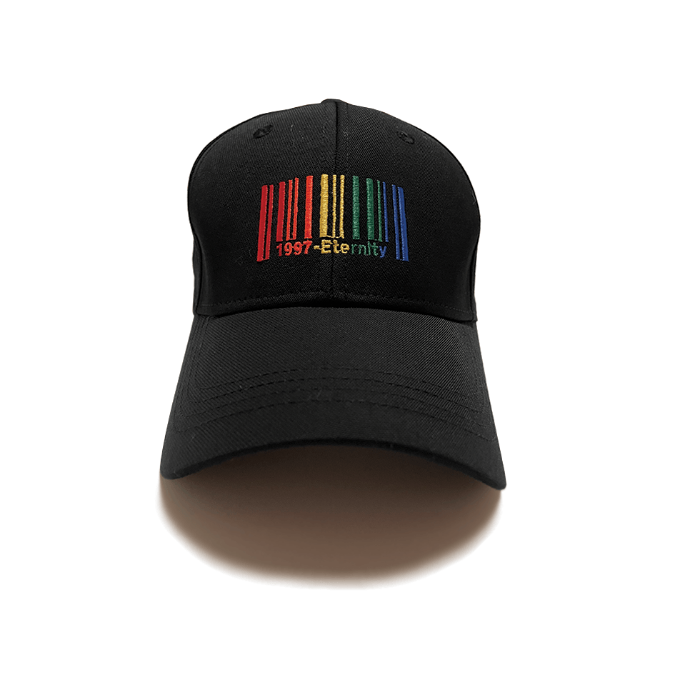 Rainbow Barcode Cap Black