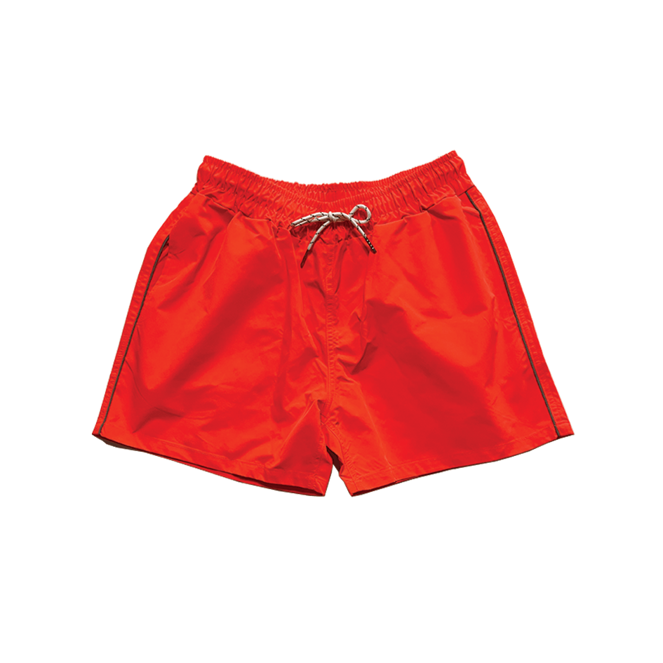 Plain Neon Orange Shorts